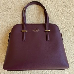 Kate Spade Maroon Handbag w/ Shoulder Strap